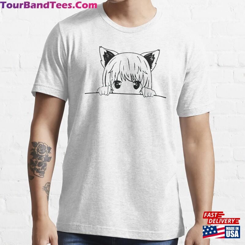 Anime Cat Girl T-Shirt Cute Manga Shirt Japanese Top Unisex Classic 29Uf182619 – Utopia Fashion