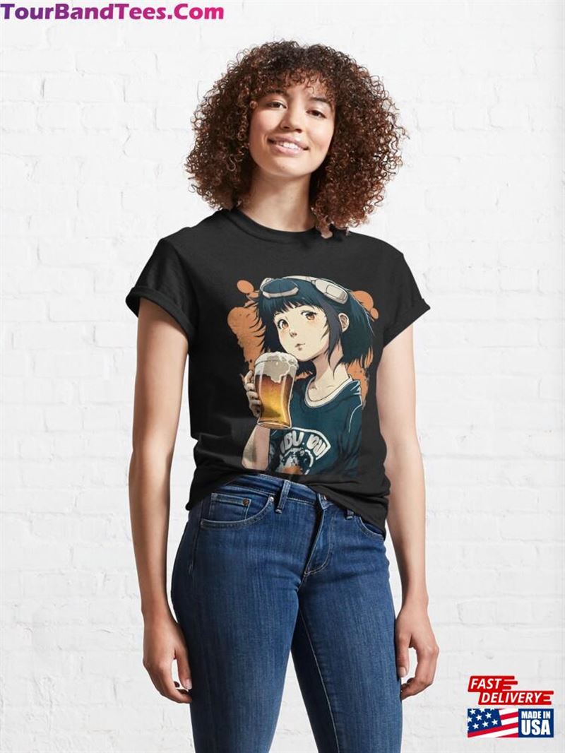 Anime Girl Drinking Beer T-Shirt Hoodie Unisex 29Uf187703 – Utopia Fashion