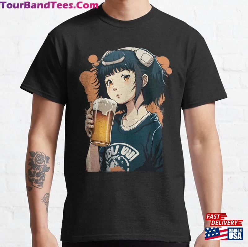 Anime Girl Drinking Beer T-Shirt Hoodie Unisex 29Uf187703 – Utopia Fashion