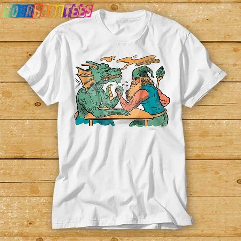 Arm Wrestling Dragon Dinosaur Samurai T-Shirt Sweatshirt 29Uf175226 – Utopia Fashion