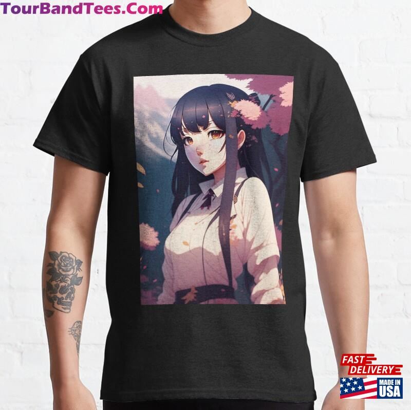 Asian Cyberpunk Girl Glitch Upgrade Your Style With These Ai Drawn Anime Products Classic T-Shirt Sweatshirt Hoodie 29Uf187087 – Utopia Fashion