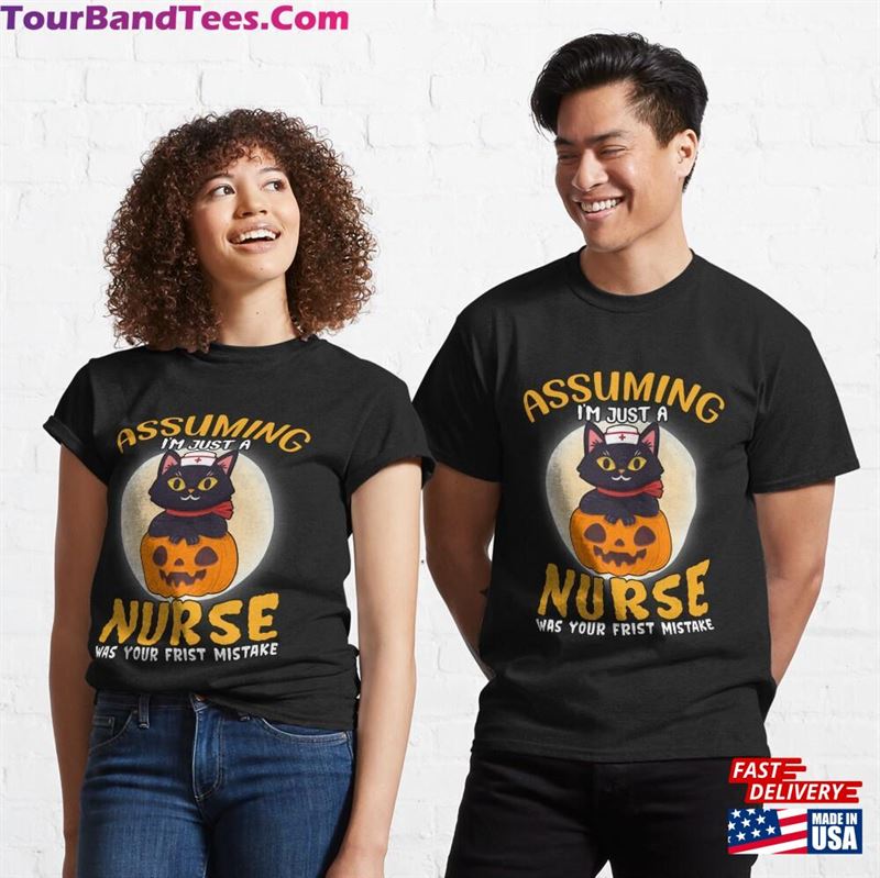 Assuming I’M Just A Nurse Was Your First Mistake Best Halloween T-Shirt Hoodie 29Uf182275 – Utopia Fashion