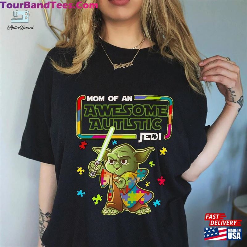 Autism Baby Yoda Supportive Family Shirt Cute Autistic Jedi Shirts Sweatshirt Classic 29Uf182407 – Utopia Fashion