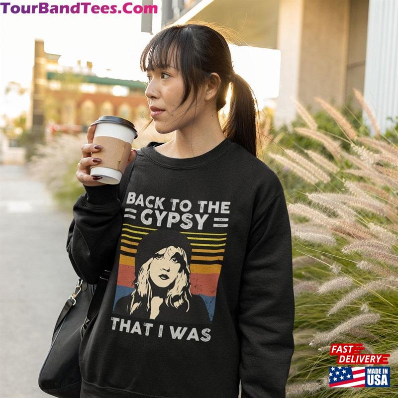 Back To The Gypsy That I Was Stevie Nicks Vintage T-Shirt Shirt Fleetwood Mac Sweatshirt 29Uf168331 – Utopia Fashion