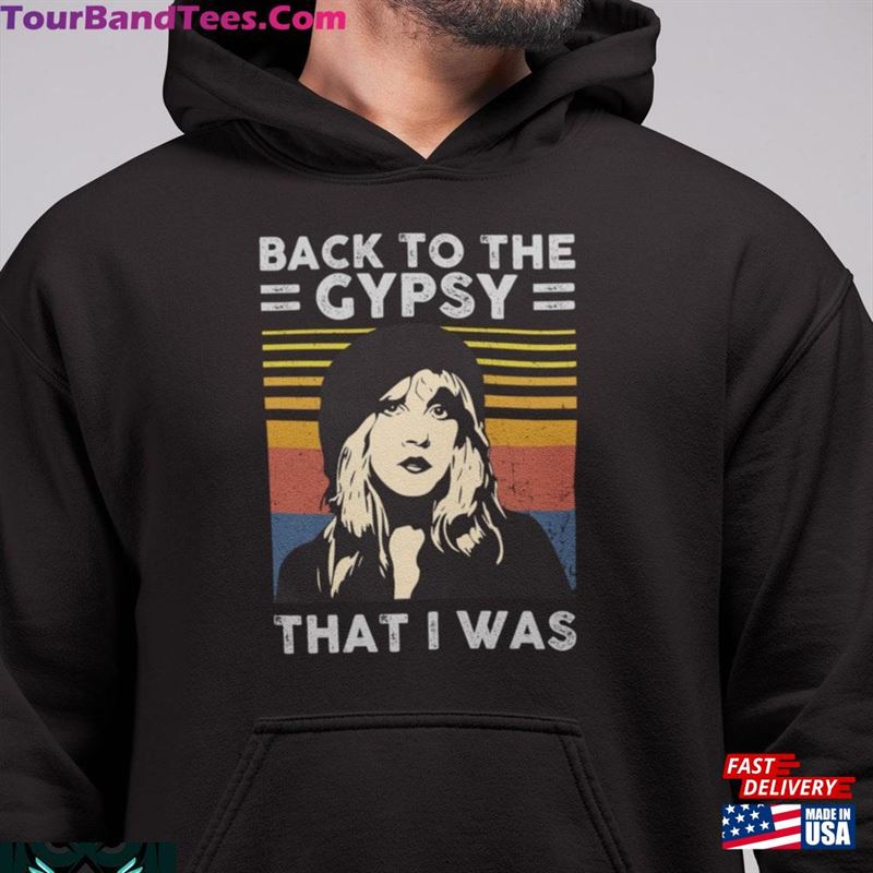 Back To The Gypsy That I Was Stevie Nicks Vintage T-Shirt Shirt Fleetwood Mac Sweatshirt 29Uf168331 – Utopia Fashion