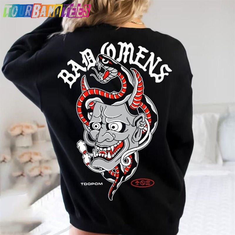 Bad Omens Band Hannya Sweatshirt A Tour Of The Concrete Jungle Hoodie Classic 29Uf165834 – Utopia Fashion