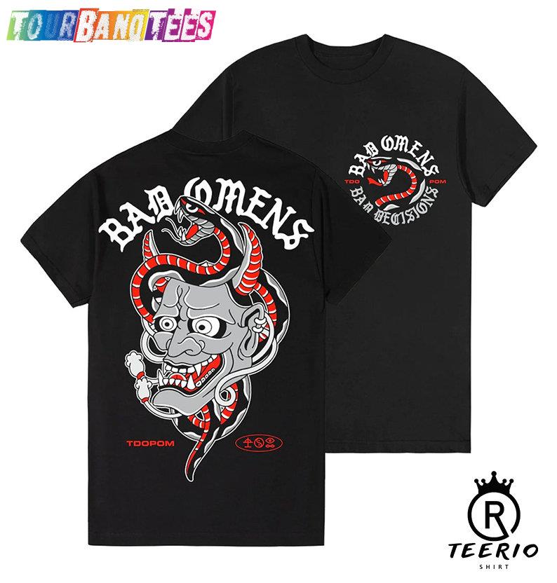 Bad Omens Band Hannya Shirt A Tour Of The Concrete Jungle Sweatshirt T-Shirt 29Uf165821 – Utopia Fashion