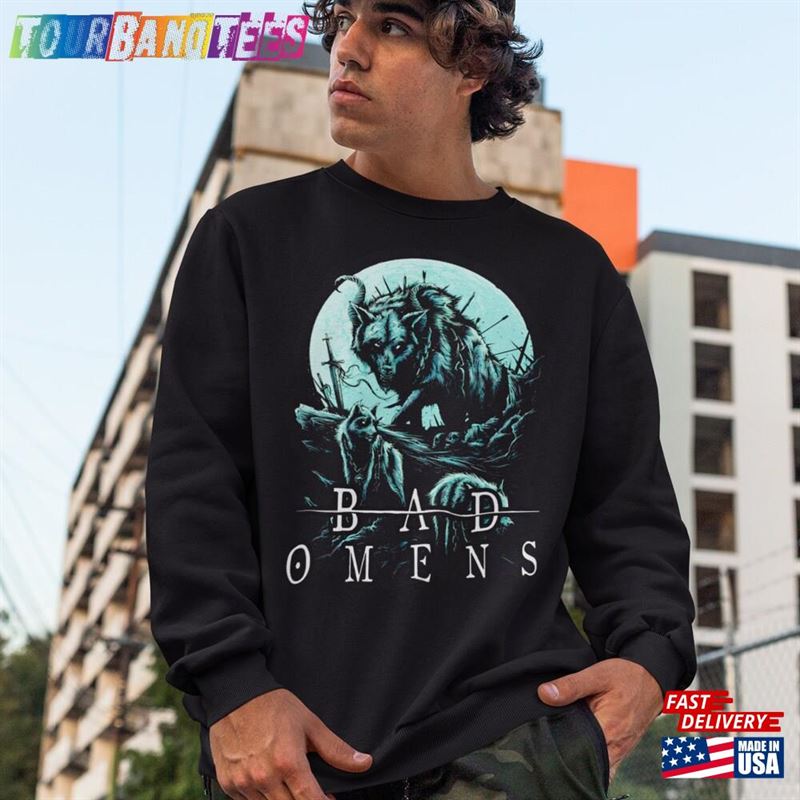 Bad Omens Band Wolf Dagger Shirt A Tour Of The Concrete Jungle Sweatshirt Hoodie 29Uf172672 – Utopia Fashion