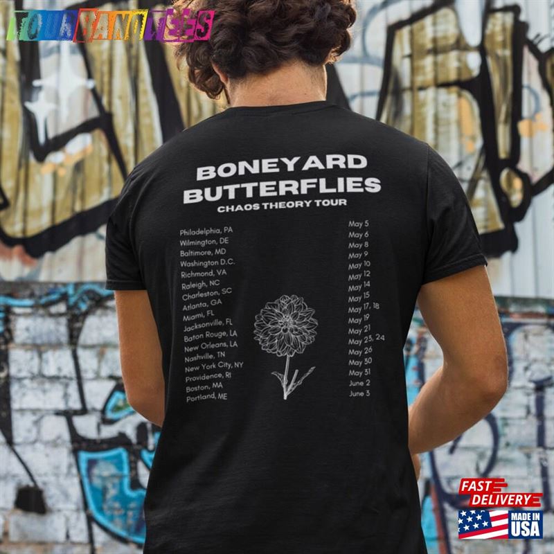 Band Merchandise Boneyard Butterflies Unisex Punk Rock Shirt T-Shirt 29Uf172539 – Utopia Fashion