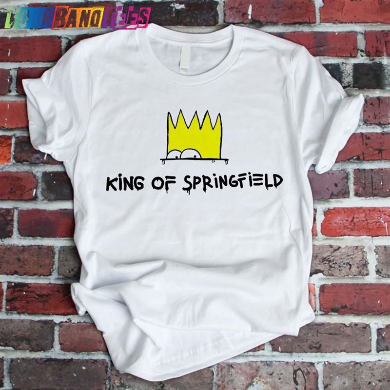 Bart Simpson King Of Springfield Funny The Simpsons Gift T-Shirt Men Women Kids V Neck Tee Shirt Sweatshirt Hoodie Tank Top Classic Unisex 29Uf177171 – Utopia Fashion