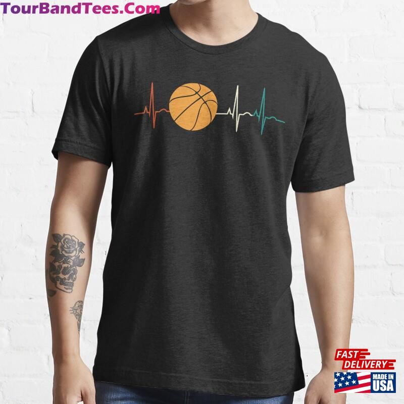 Basketball Heartbeat Ekg Retro Vintage T-Shirt Unisex Hoodie 29Uf172176 – Utopia Fashion