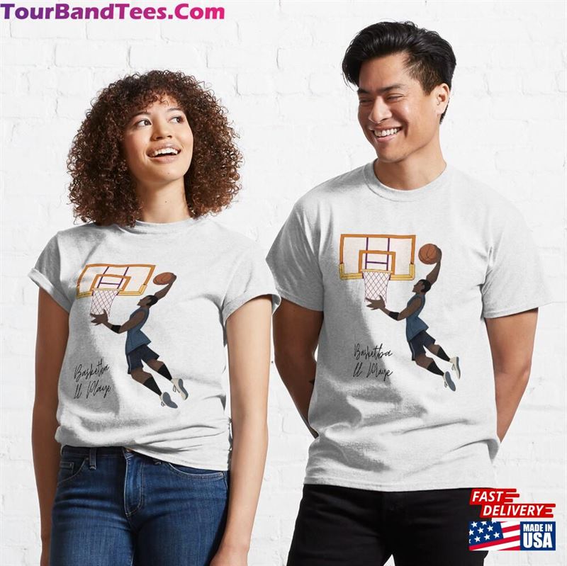 Basketball Player Trophy Game Coach Sports Lover Classic T-Shirt 29Uf172285 – Utopia Fashion