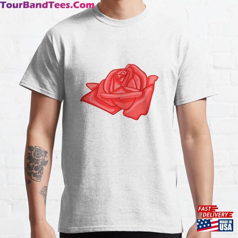 Beautiful Cartoon Red Rose Classic T-Shirt Hoodie Sweatshirt 29Uf167772 – Utopia Fashion