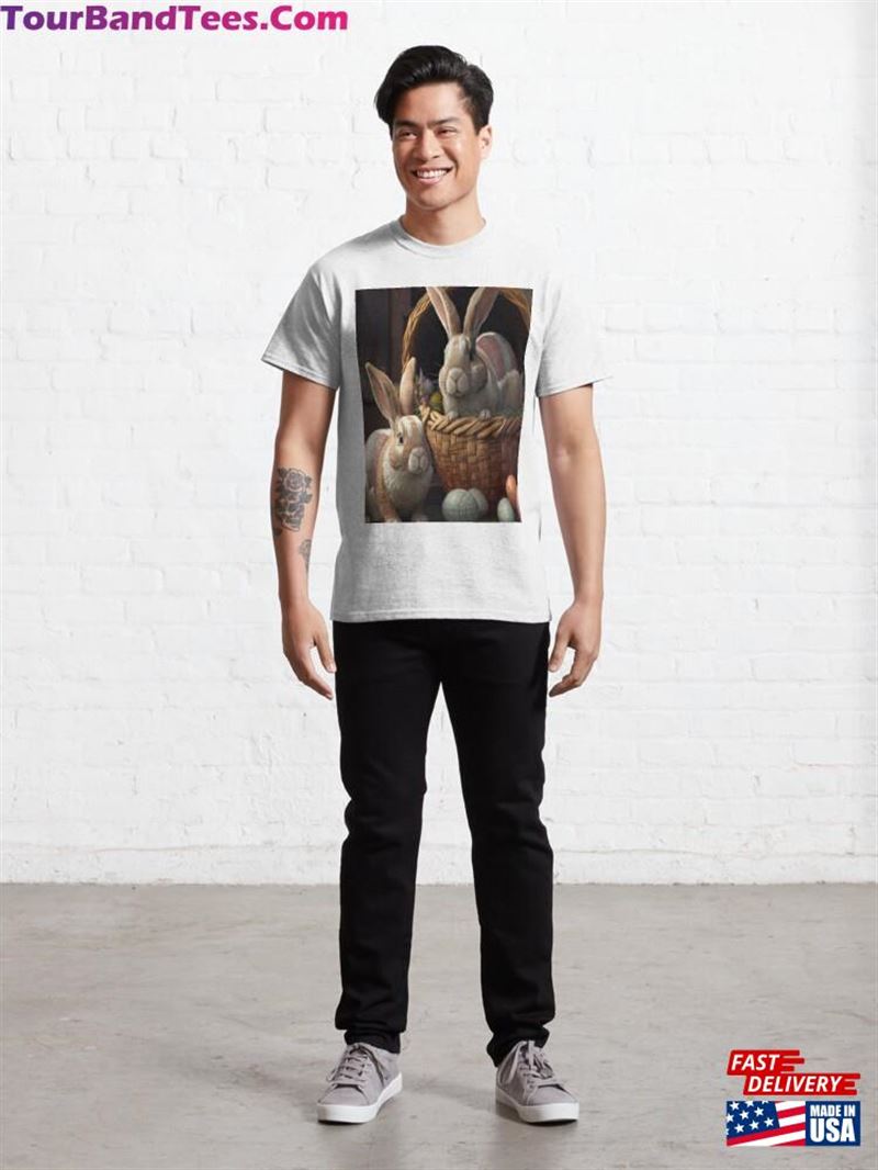 Bella Amg Giant Easter Bunnies With A Basket Full Of Eggs (Edition 3) Classic T-Shirt Sweatshirt 29Uf187744 – Utopia Fashion