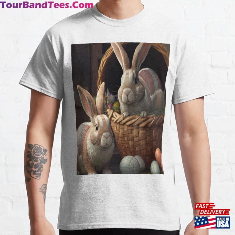 Bella Amg Giant Easter Bunnies With A Basket Full Of Eggs (Edition 3) Classic T-Shirt Sweatshirt 29Uf187744 – Utopia Fashion