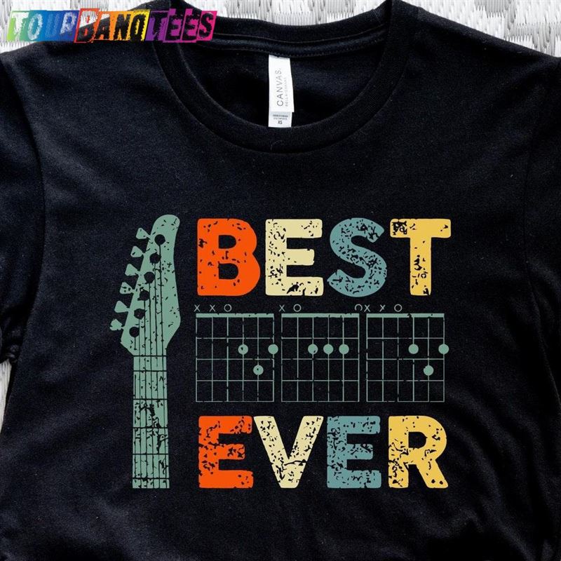 Best Guitar Dad Ever Shirt Daddy Music Gift Unisex T-Shirt 29Uf175094 – Utopia Fashion