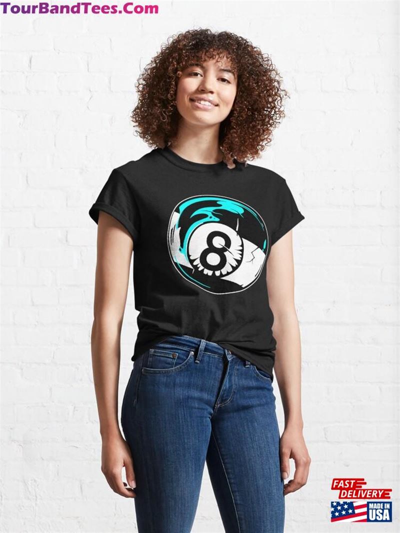 Black Billiard Ball Blue Color Classic T-Shirt Unisex 29Uf182578 – Utopia Fashion