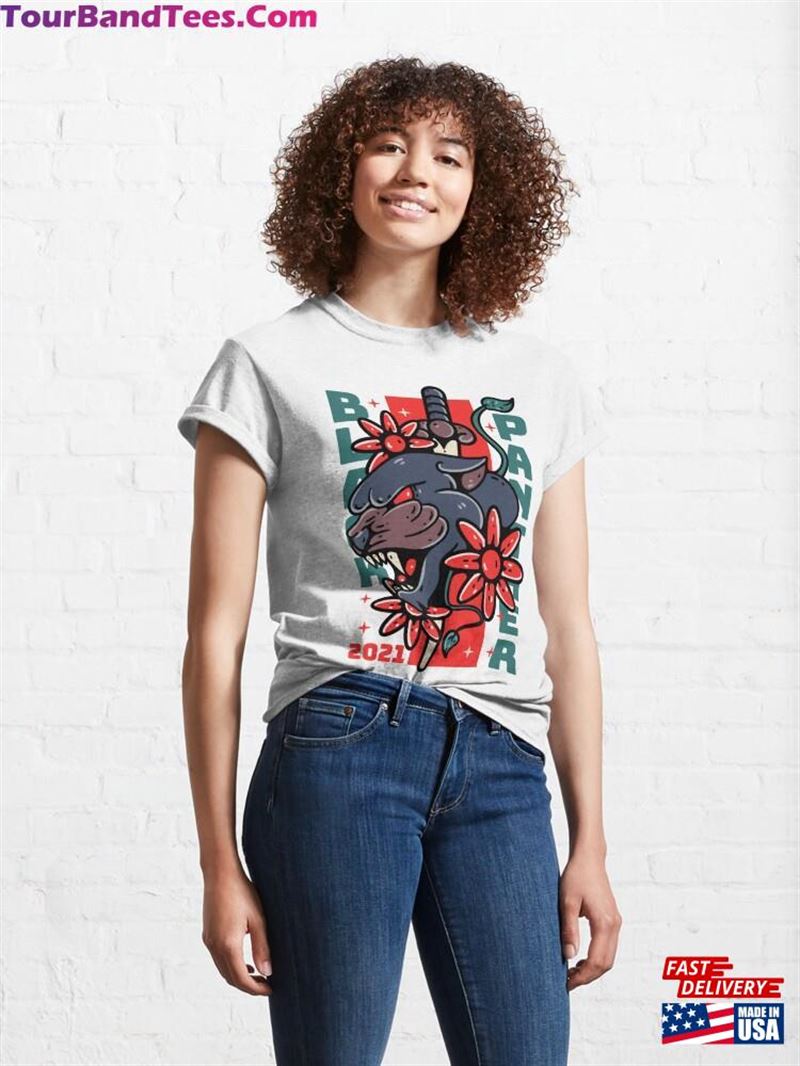 Black Panther Illustration T Shirt Tattoo Classic T-Shirt Unisex Sweatshirt 29Uf167193 – Utopia Fashion