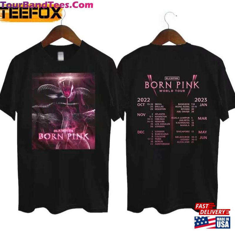 Blackpink Born Pink World Tour Concert Black T-Shirt Classic 29Uf187633 – Utopia Fashion