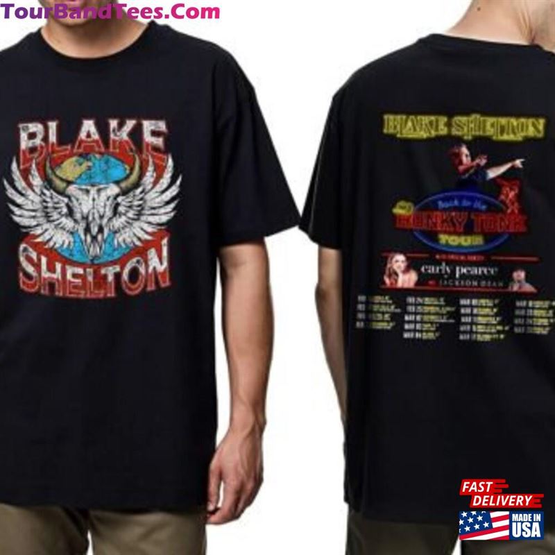 Blake Shelton Tour Shirt Back To The Honky Tonky Classic Hoodie 29Uf166821 – Utopia Fashion