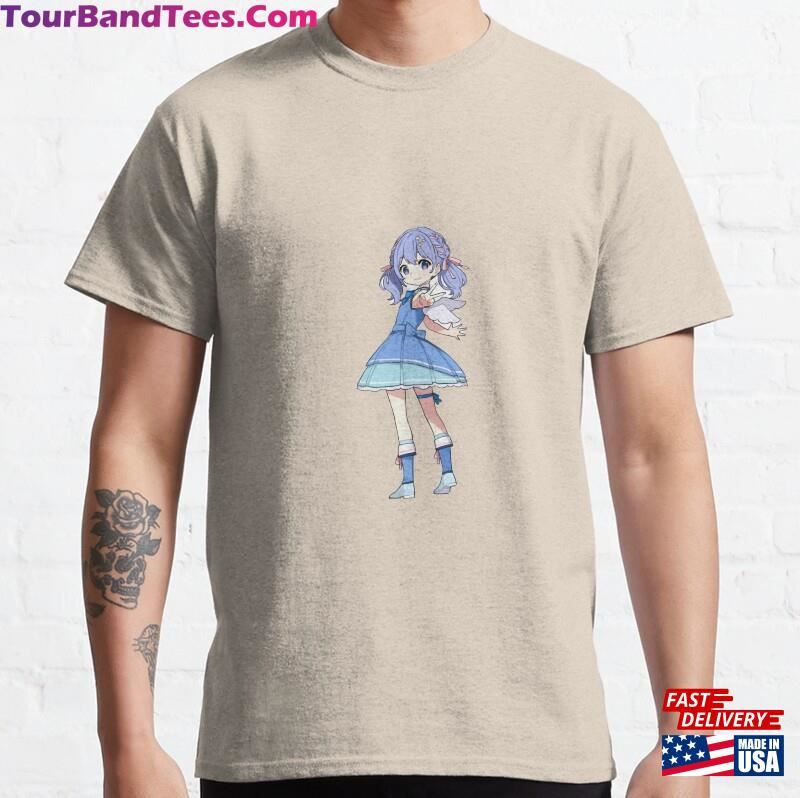 Blue Anime Girl In Dress Classic T-Shirt Sweatshirt Hoodie 29Uf166957 – Utopia Fashion