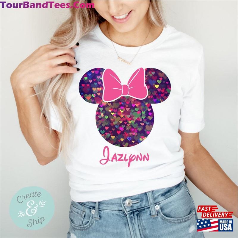 Bokeh Heart Minnie Disney Personalized Shirt Name Colorful Hoodie Sweatshirt 29Uf166193 – Utopia Fashion