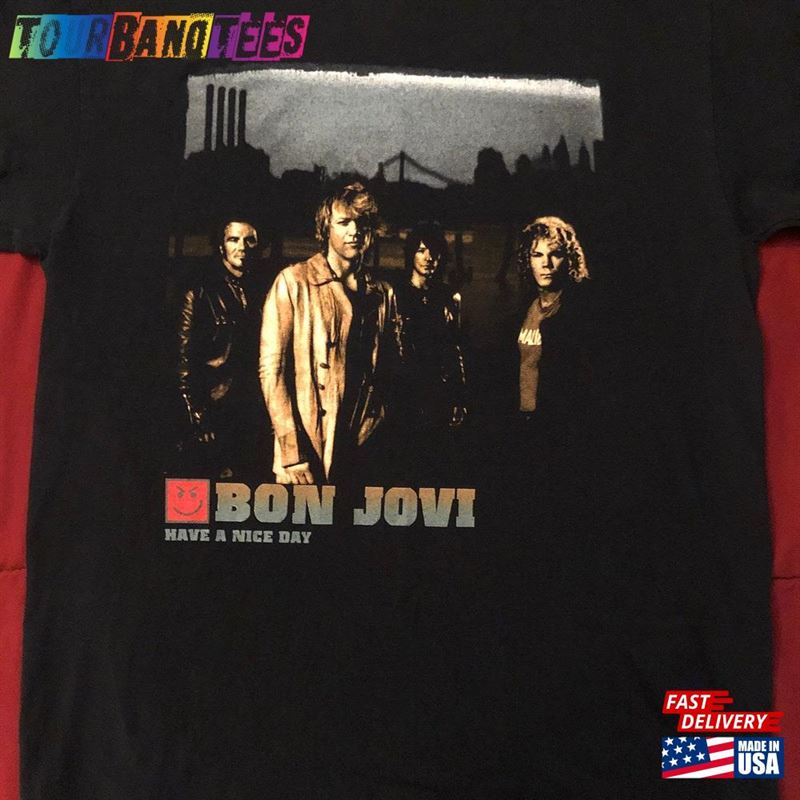 Bon Jovi Have A Nice Day Classic Rock Band Concert Tour T-Shirt 29Uf173724 – Utopia Fashion