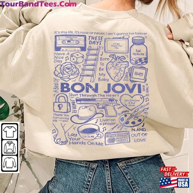 Bon Jovi Shirt Album Band T-Shirt Sweatshirt 29Uf165505 – Utopia Fashion