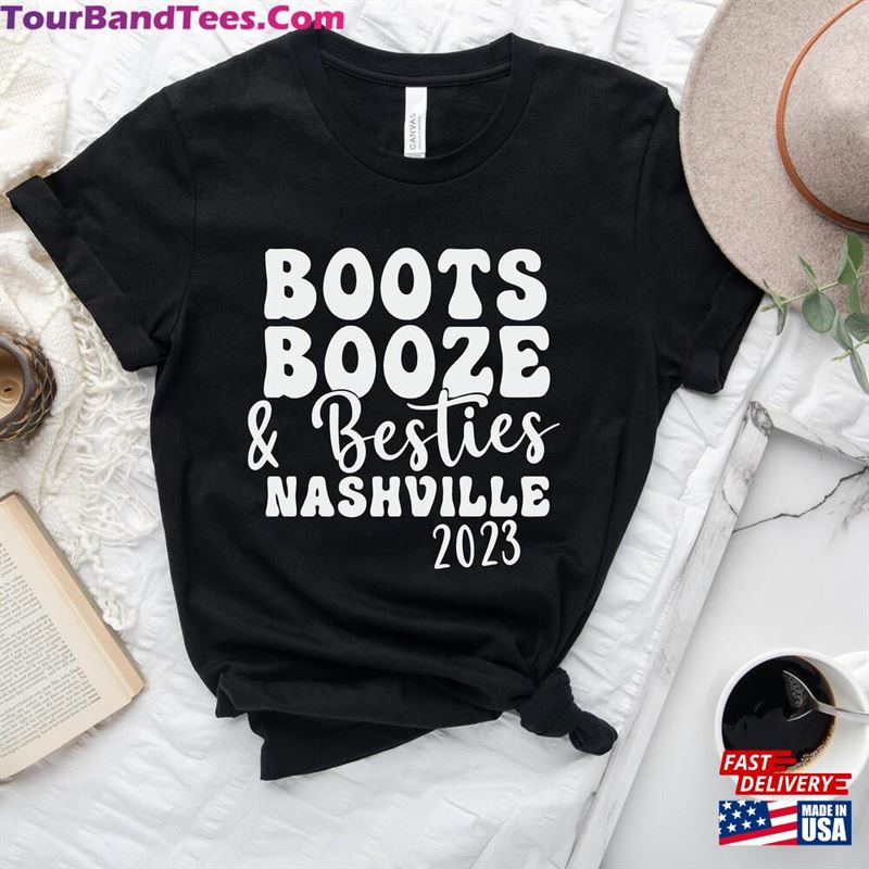 Boots Booze Shirt Besties Nashville Tee Music City Unisex Hoodie 29Uf186711 – Utopia Fashion