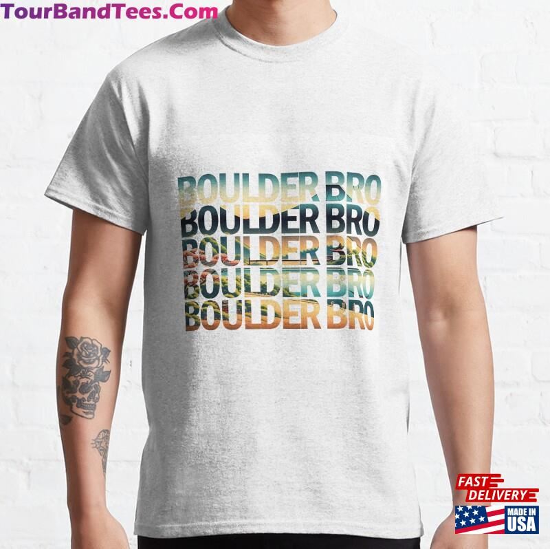 Boulder Bro Classic T-Shirt Unisex 29Uf187197 – Utopia Fashion