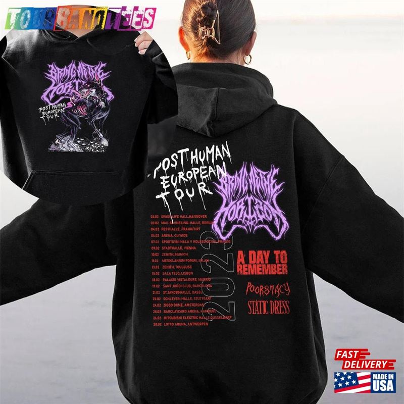 Bring Me The Horizon Post Human European Tour Shirt Rock Metal Concert T-Shirt Band Merch Classic Hoodie 29Uf172622 – Utopia Fashion