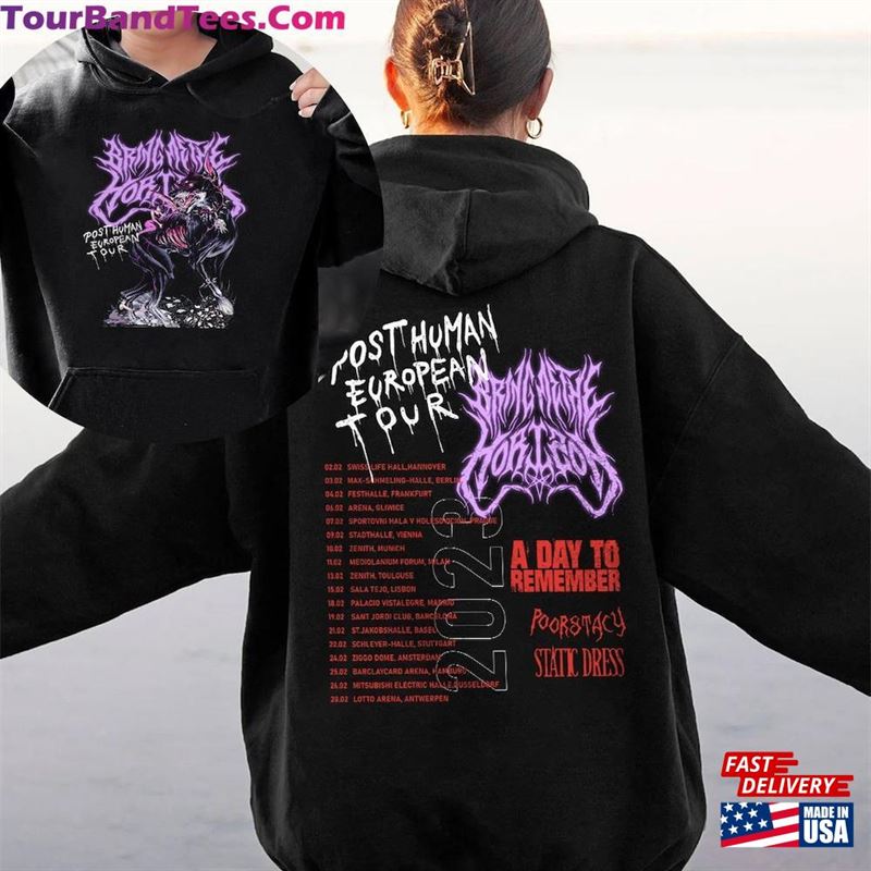 Bring Me The Horizon Post Human European Tour Shirt Rock Metal Concert T-Shirt Band Merch Hoodie Classic 29Uf168225 – Utopia Fashion