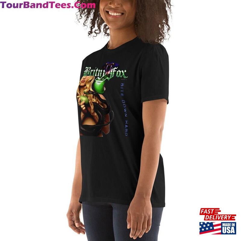 Britny Fox Green Logo Bite Down Hard Tour Redesign By Rockstar Rob (Rockstar Graphics Designs) Short T-Shirt Unisex 29Uf180473 – Utopia Fashion