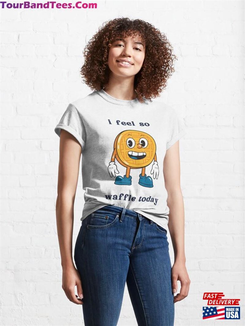 Brown And Blue Waffle Food Cartoon Character Cute T-Shirt Classic Unisex 29Uf187186 – Utopia Fashion