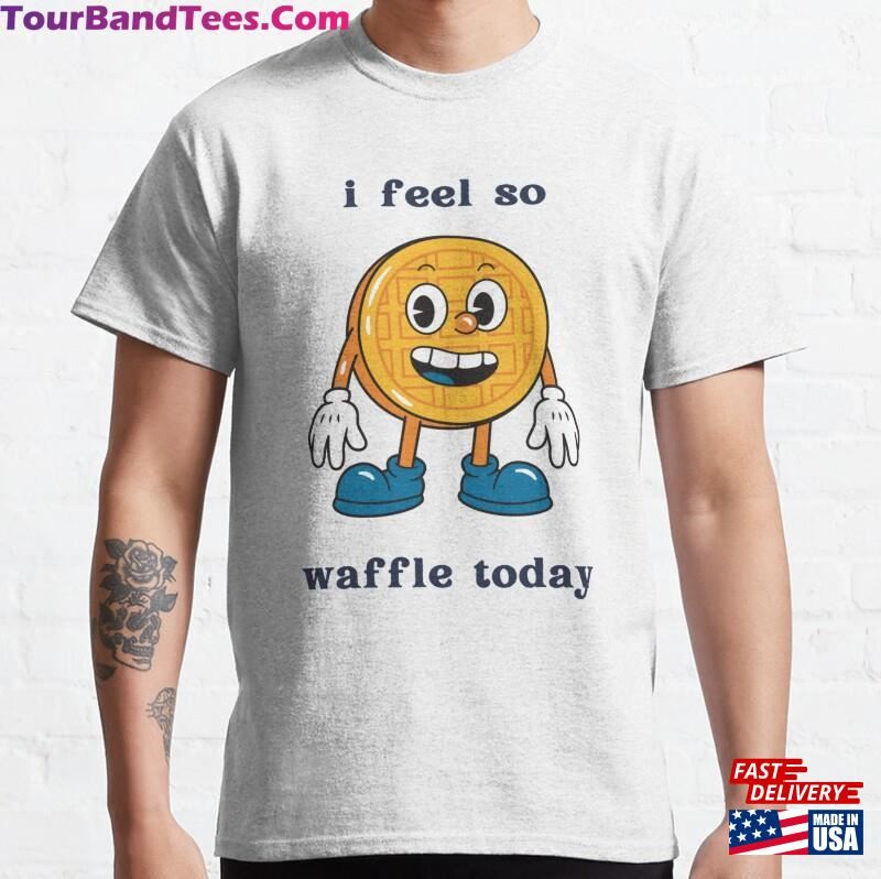 Brown And Blue Waffle Food Cartoon Character Cute T-Shirt Classic Unisex 29Uf187186 – Utopia Fashion