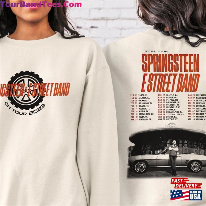 Bruce Springsteen Tour Shirt N E Street Band Rock T-Shirt Unisex 29Uf167286 – Utopia Fashion