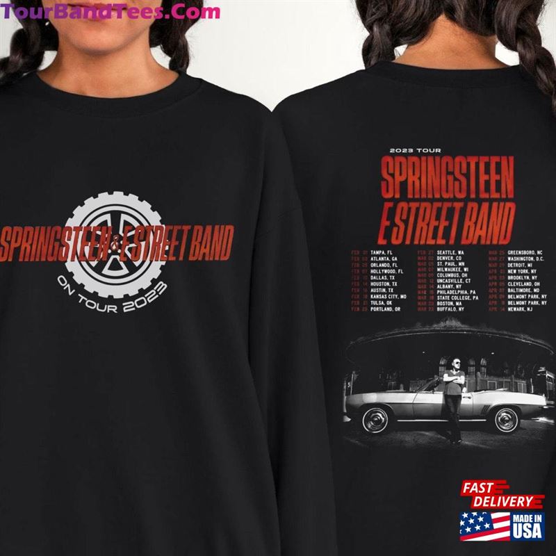 Bruce Springsteen Tour Shirt N E Street Band Rock T-Shirt Unisex 29Uf167286 – Utopia Fashion