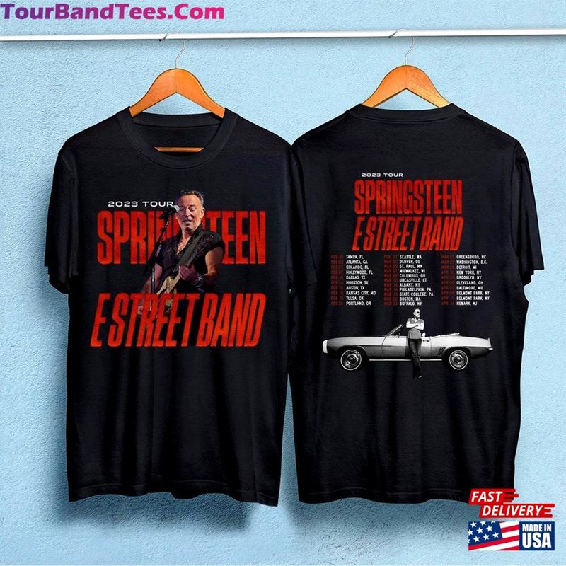 Bruce Springsteen And The E Street Band Tour Shirt Vintage T-Shirt Music Sweatshirt Classic 29Uf172082 – Utopia Fashion