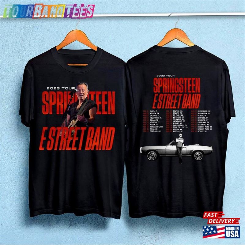 Bruce Springsteen And The E Street Band Tour T-Shirt Rock Shirt Classic Hoodie 29Uf172661 – Utopia Fashion