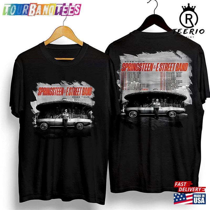 Bruce Springsteen Tour T-Shirt Estreet Band Rock Fan Classic 29Uf171873 – Utopia Fashion