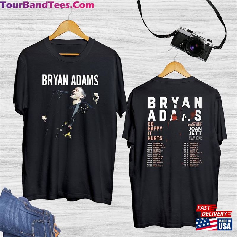 Bryan Adams Tour T-Shirt So Happy Hurts Merch Shirt Fan Lovers Sweatshirt Unisex 29Uf167598 – Utopia Fashion