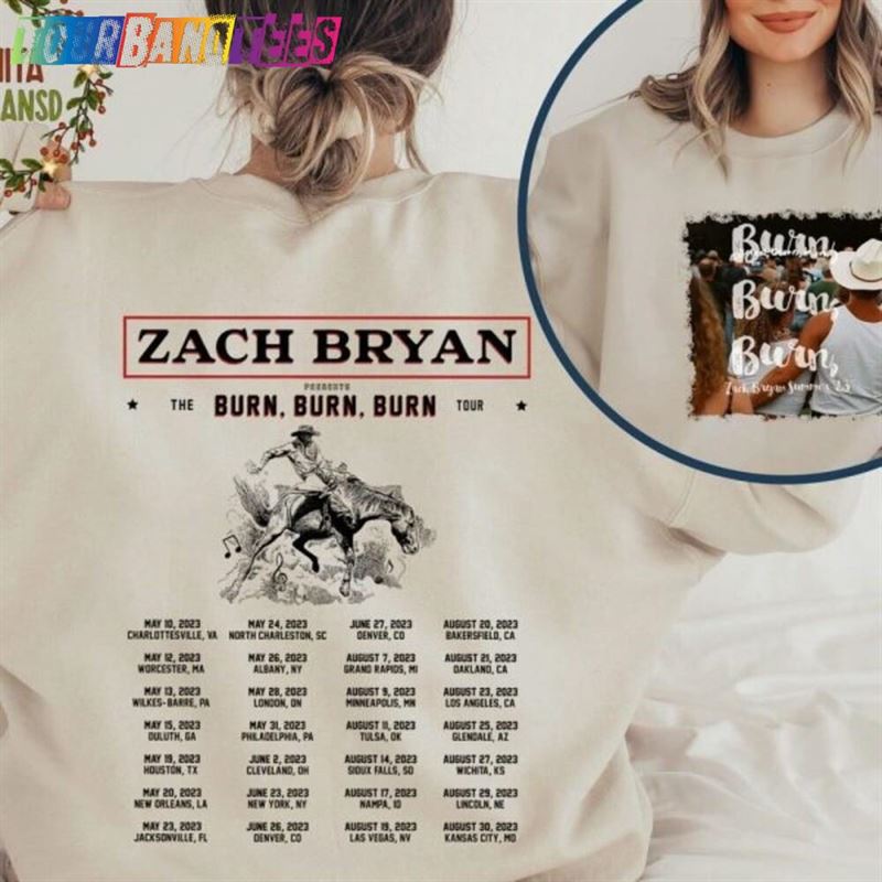 Burn Tour Shirt American Heartbreak Album Cover Merch Zach Bryan Unisex Sweatshirt 29Uf165849 – Utopia Fashion