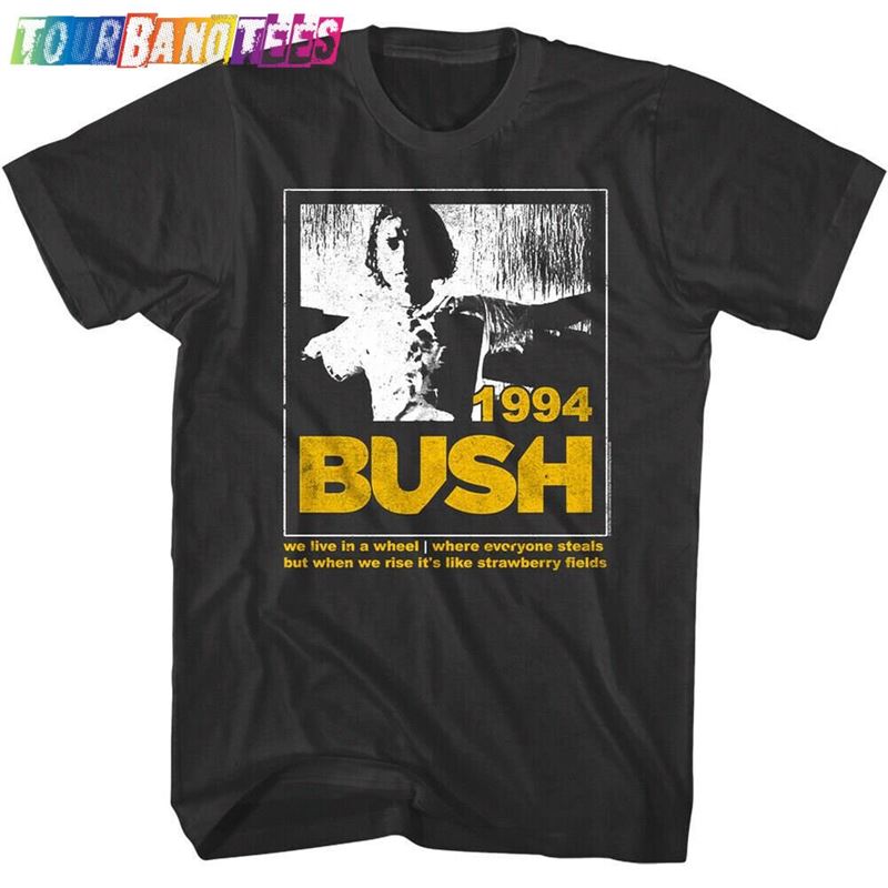 Bush Alt Rock Band T-Shirt Glycerine Lyrics Graphic Tee Gavin Rossdale 90S Album Concert Tour Merch Vintage Music Fan Men’S Shirt Sweatshirt 29Uf166913 – Utopia Fashion