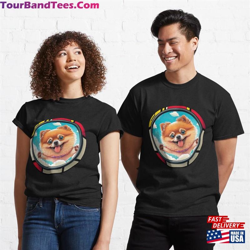 Cartoon For Dog Lover And Pomeranian Owner Classic T-Shirt 29Uf167116 – Utopia Fashion