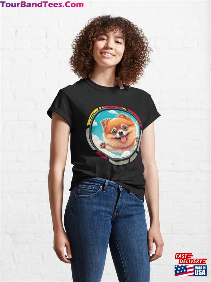 Cartoon For Dog Lover And Pomeranian Owner Classic T-Shirt 29Uf167116 – Utopia Fashion