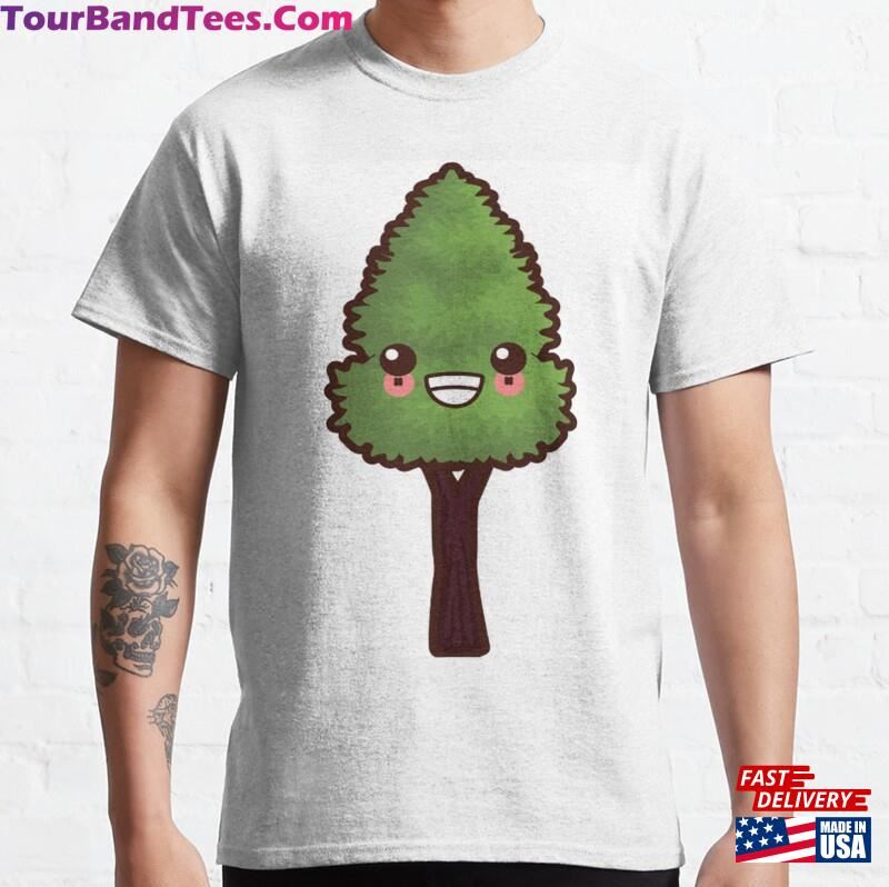 Cartoon Tree Green Lovely T-Shirt Classic Unisex 29Uf182679 – Utopia Fashion