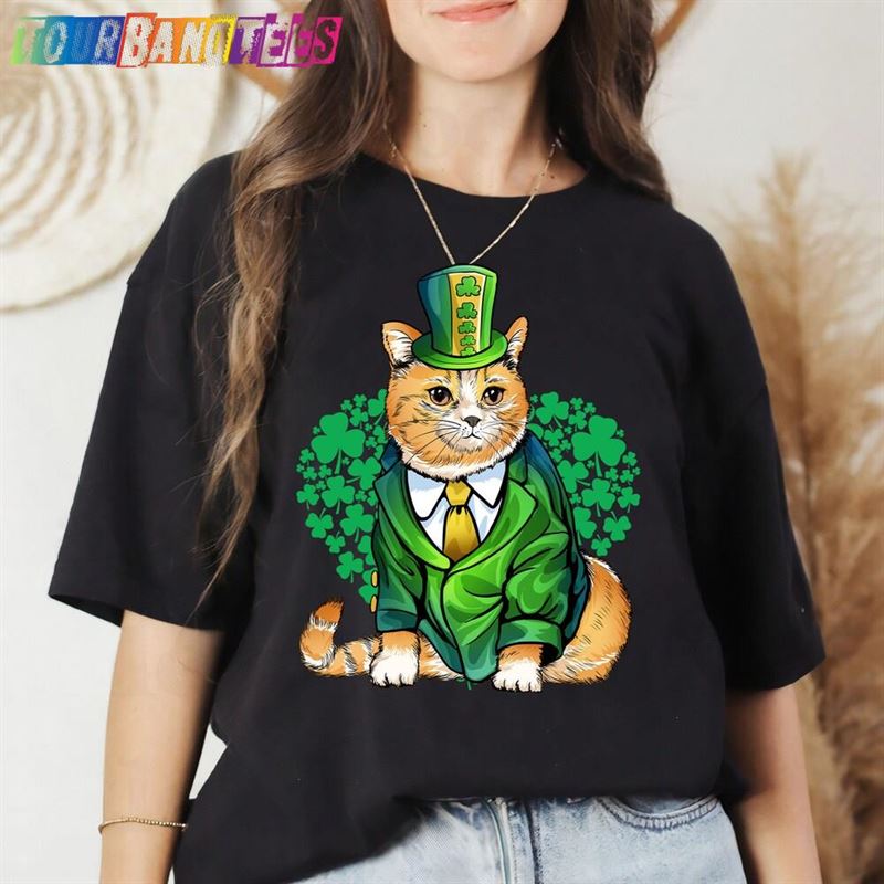 Cat Leprechaun T-Shirt Cool Lover Shamrock St Patrick’S Day Shirt Catrick Sweatshirt 29Uf175479 – Utopia Fashion