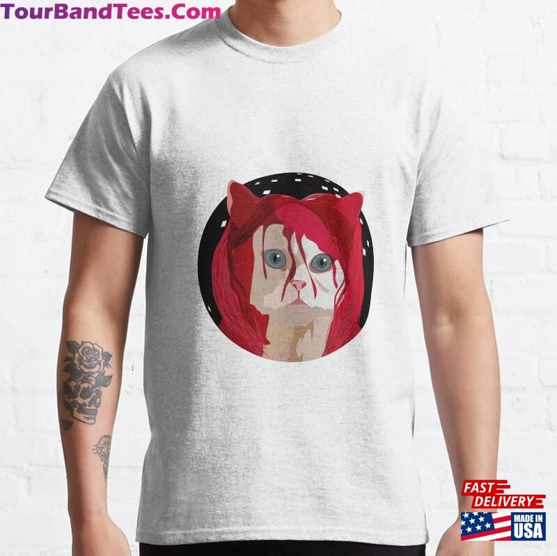 Cat Turned Into A Girl With Blood Classic T-Shirt Sweatshirt 29Uf172852 – Utopia Fashion