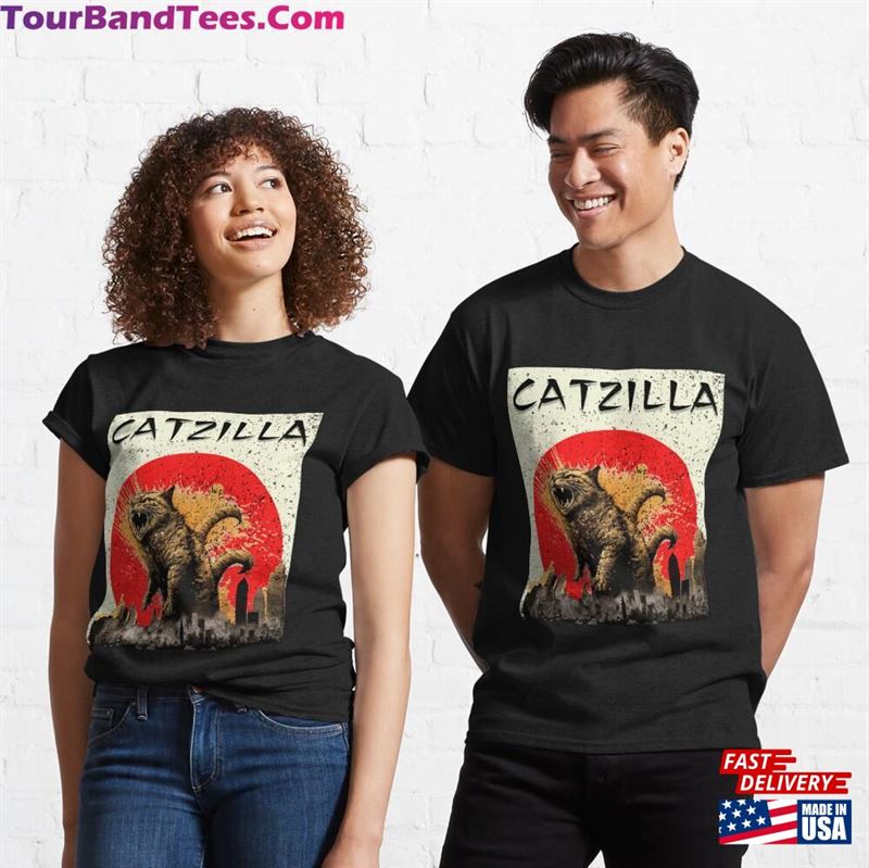 Catzilla Rage Cat Classic T-Shirt Sweatshirt Hoodie 29Uf187473 – Utopia Fashion