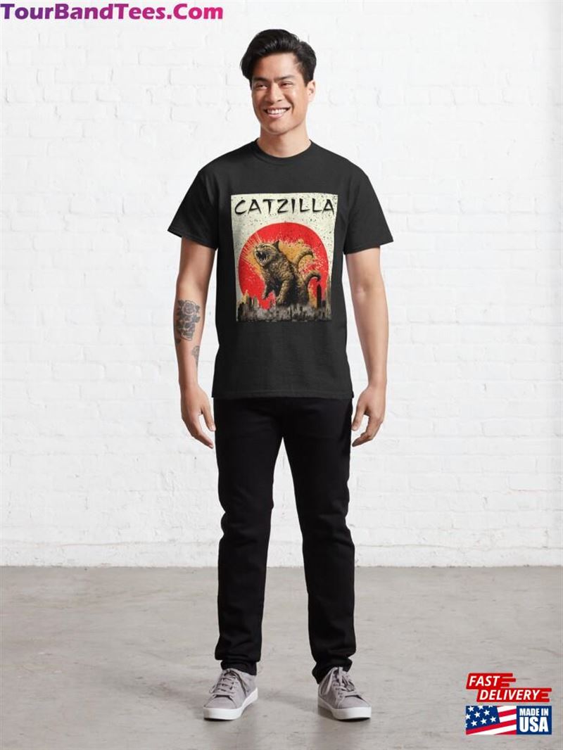 Catzilla Rage Cat Classic T-Shirt Sweatshirt Hoodie 29Uf187473 – Utopia Fashion